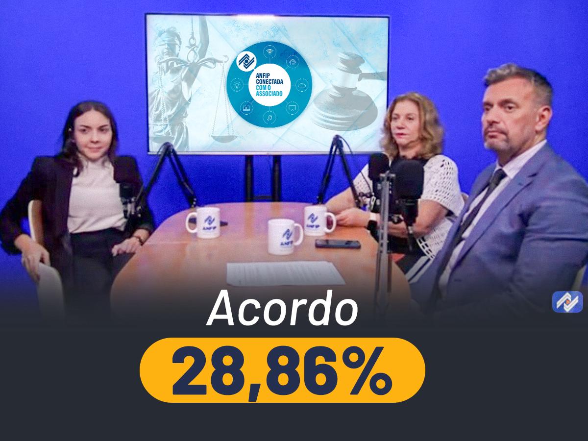 live acordo 28,86% jurídico